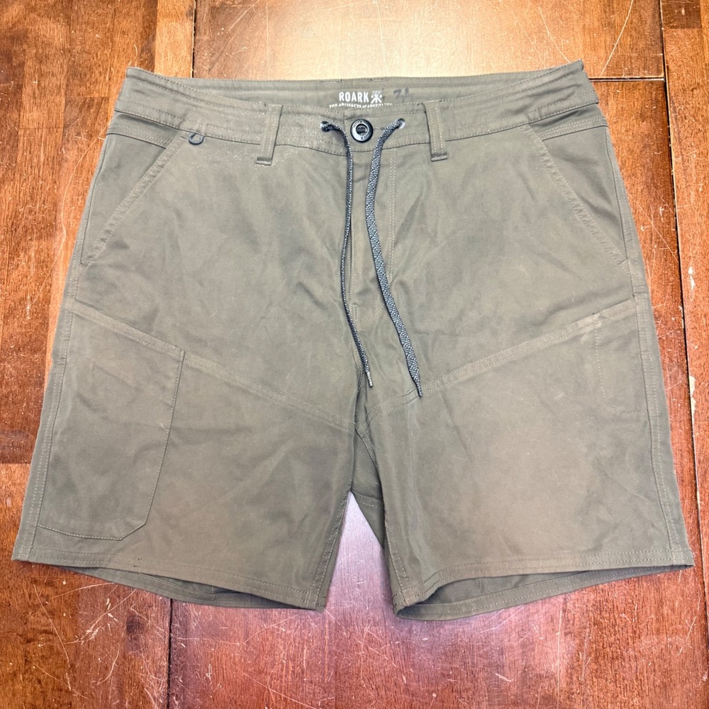 Roark Shorts Men 36 Brown Layover Trail Adventure Utility Shorts